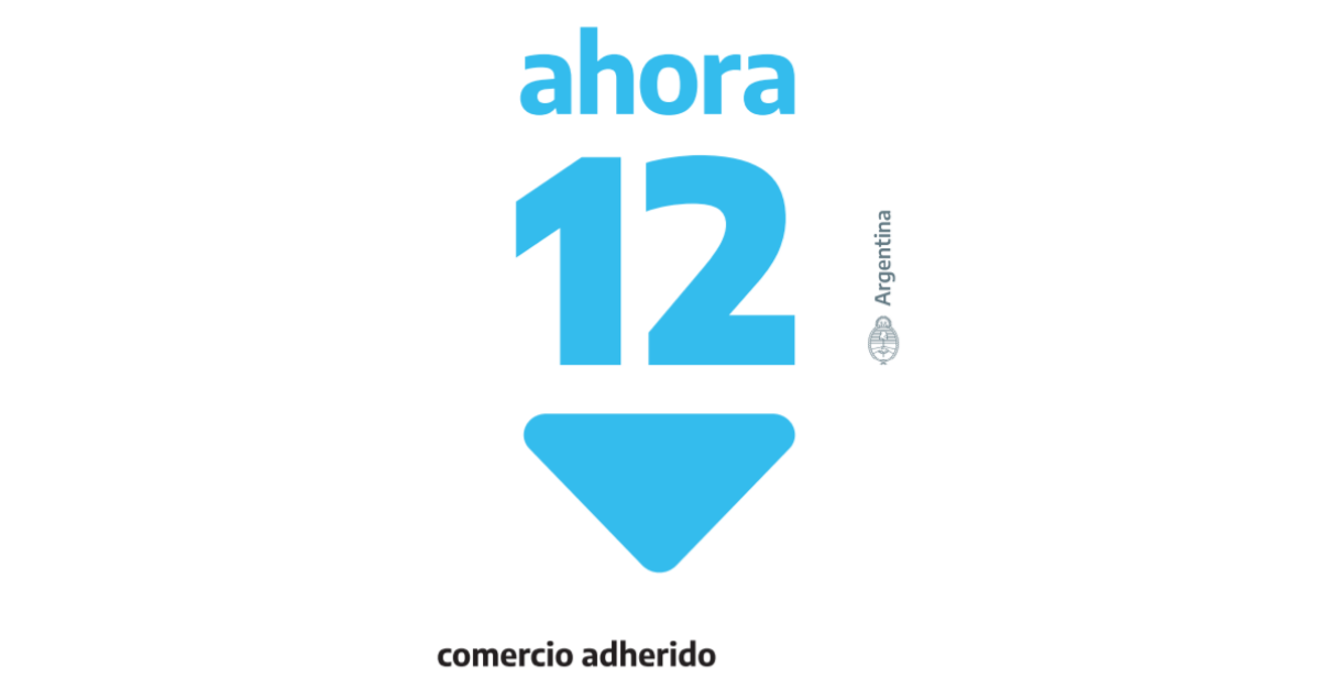 Nuevo logo del programa Ahora 12 para los comercios pymes | Centro de